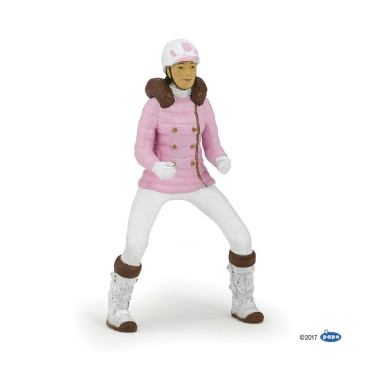 Figurine Cavalière fashion hiver Papo Figurine Cavalière fashion hiver Papo