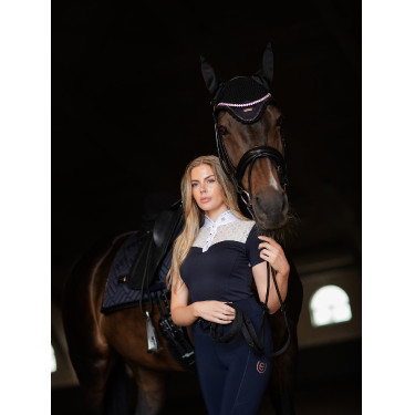 Tapis de dressage Equestrian Stockholm modern Océan sombre Bleu marine Tapis de dressage Equestrian Stockholm modern Océan sombre Bleu marine