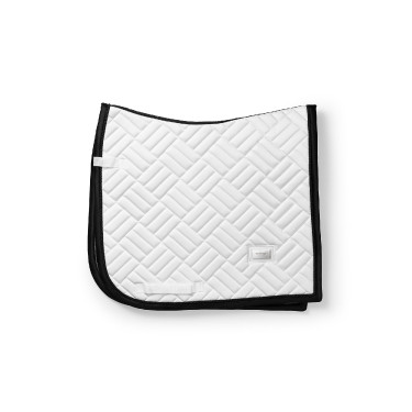 Tapis de dressage Equestrian Stockholm modern Blanc noir edition