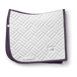 Tapis de dressage Equestrian Stockholm modern Blanc violet sombre