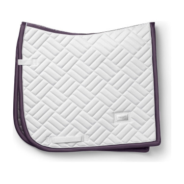 Tapis de dressage Equestrian Stockholm modern Blanc violet sombre
