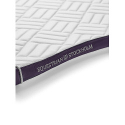 Tapis de dressage Equestrian Stockholm modern Blanc violet sombre