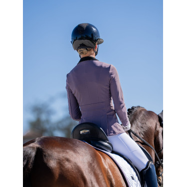 Tapis de dressage Equestrian Stockholm modern Blanc violet sombre