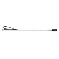 Cravache de saut en cuir Shires Noir