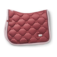 Tapis de selle Equestrian Stockholm jumping Rose amber Blanc