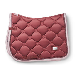 Tapis de selle Equestrian Stockholm jumping Rose amber Blanc