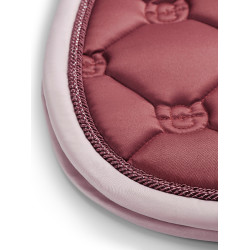 Tapis de selle Equestrian Stockholm jumping Rose amber Blanc