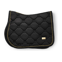 Tapis de selle Equestrian Stockholm jumping Noir or Tapis de selle Equestrian Stockholm jumping Noir or