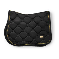 Tapis de selle Equestrian Stockholm jumping Noir or