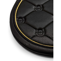 Tapis de selle Equestrian Stockholm jumping Noir or Tapis de selle Equestrian Stockholm jumping Noir or