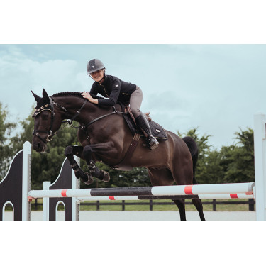 Tapis de selle Equestrian Stockholm jumping Noir or