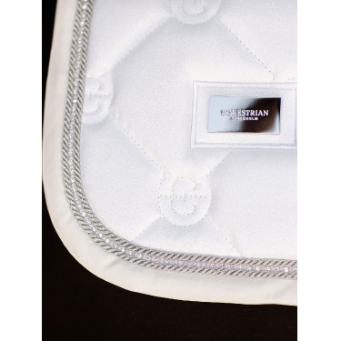Tapis de selle Equestrian Stockholm jumping Blanc scintillant Tapis de selle Equestrian Stockholm jumping Blanc scintillant