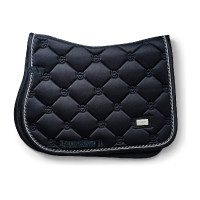 Tapis de selle Equestrian Stockholm jumping Tout noir scintillant
