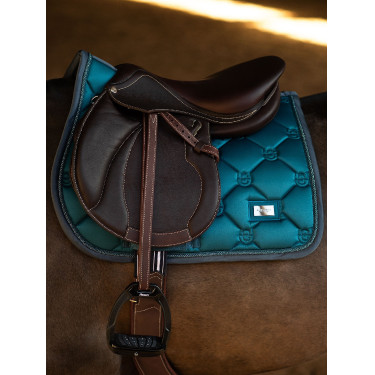 Tapis de selle Equestrian Stockholm jumping Teal blue Bleu
