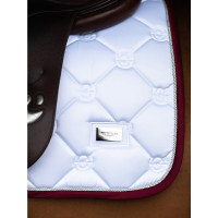 Tapis de selle Equestrian Stockholm jumping Blanc bordeaux