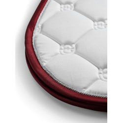 Tapis de selle Equestrian Stockholm jumping Blanc bordeaux Tapis de selle Equestrian Stockholm jumping Blanc bordeaux