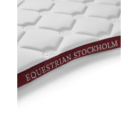 Tapis de selle Equestrian Stockholm jumping Blanc bordeaux
