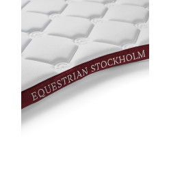 Tapis de selle Equestrian Stockholm jumping Blanc bordeaux Tapis de selle Equestrian Stockholm jumping Blanc bordeaux