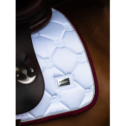 Tapis de selle Equestrian Stockholm jumping Blanc bordeaux Tapis de selle Equestrian Stockholm jumping Blanc bordeaux