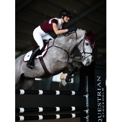 Tapis de selle Equestrian Stockholm jumping Blanc bordeaux Tapis de selle Equestrian Stockholm jumping Blanc bordeaux