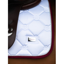 Tapis de selle Equestrian Stockholm jumping Blanc bordeaux Tapis de selle Equestrian Stockholm jumping Blanc bordeaux