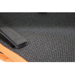 Tapis de selle Air Motion Shires Noir / orange Tapis de selle Air Motion Shires Noir / orange