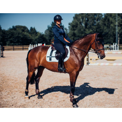 Tapis de selle Equestrian Stockholm jumping avec bandes Tapis de selle Equestrian Stockholm jumping avec bandes