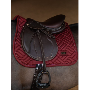 Tapis de selle Equestrian Stockholm jumping Modern Bordeaux Tapis de selle Equestrian Stockholm jumping Modern Bordeaux