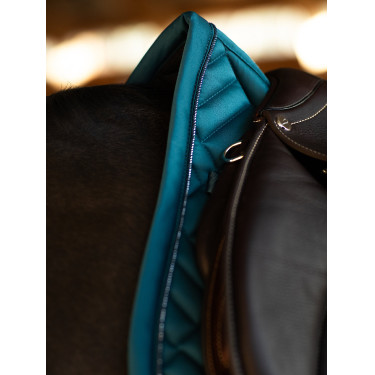 Tapis de selle Equestrian Stockholm jumping Modern Teal blue Bleu