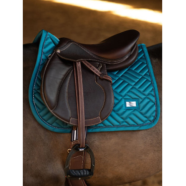 Tapis de selle Equestrian Stockholm jumping Modern Teal blue Bleu