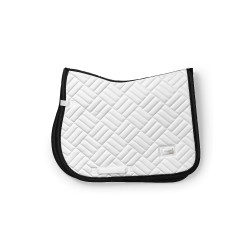 Tapis de selle Equestrian Stockholm jumping Modern Blanc noir édition