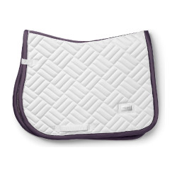 Tapis de selle Equestrian Stockholm jumping Modern Blanc violet sombre Tapis de selle Equestrian Stockholm jumping Modern Blanc violet sombre