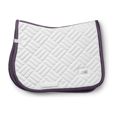 Tapis de selle Equestrian Stockholm jumping Modern Blanc violet sombre Tapis de selle Equestrian Stockholm jumping Modern Blanc violet sombre