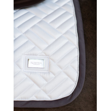 Tapis de selle Equestrian Stockholm jumping Modern Blanc violet sombre Tapis de selle Equestrian Stockholm jumping Modern Blanc violet sombre