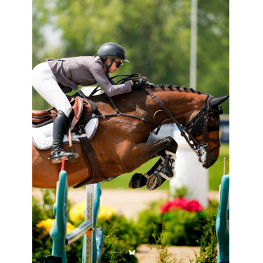 Tapis de selle Equestrian Stockholm jumping Modern Blanc violet sombre Tapis de selle Equestrian Stockholm jumping Modern Blanc violet sombre