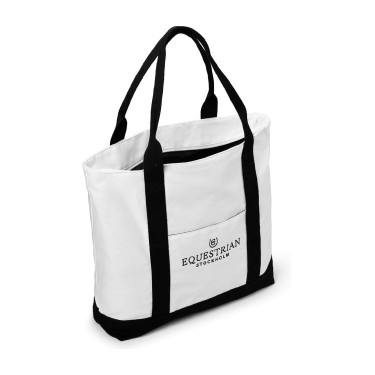 Tote bag Equestrian Stockholm Blanc