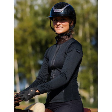 Veste polaire Equestrian Stockholm femme Acajou scintillant