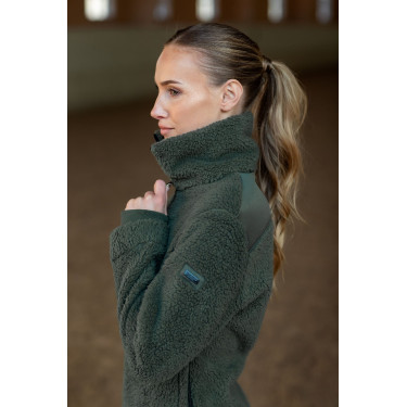 Veste polaire Teddy Equestrian Stockholm femme Vert avenue Veste polaire Teddy Equestrian Stockholm femme Vert avenue