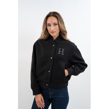 Bomber Harcour Antonela femme Noir