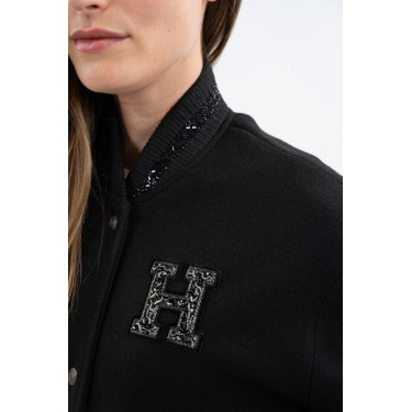 Bomber Harcour Antonela femme Noir