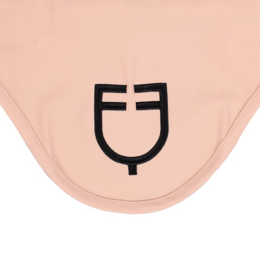 Bonnet anti-mouches Equestro cube stretch technical avec logo Rose caméo Bonnet anti-mouches Equestro cube stretch technical avec logo Rose caméo