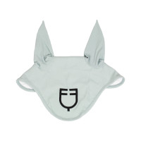 Bonnet anti-mouches Equestro cube stretch technical avec logo Brume grise Bleu Bonnet anti-mouches Equestro cube stretch technical avec logo Brume grise Bleu