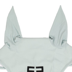 Bonnet anti-mouches Equestro cube stretch technical avec logo Brume grise Bleu Bonnet anti-mouches Equestro cube stretch technical avec logo Brume grise Bleu