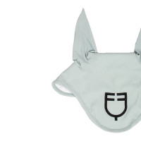 Bonnet anti-mouches Equestro cube stretch technical avec logo Brume grise Bleu Bonnet anti-mouches Equestro cube stretch technical avec logo Brume grise Bleu