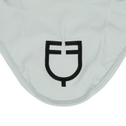 Bonnet anti-mouches Equestro cube stretch technical avec logo Brume grise Bleu Bonnet anti-mouches Equestro cube stretch technical avec logo Brume grise Bleu