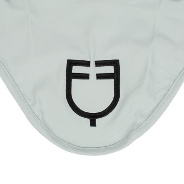 Bonnet anti-mouches Equestro cube stretch technical avec logo Brume grise Bleu Bonnet anti-mouches Equestro cube stretch technical avec logo Brume grise Bleu