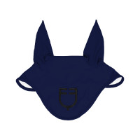 Bonnet anti-mouches Equestro cube stretch technical avec logo Marine Bleu marine