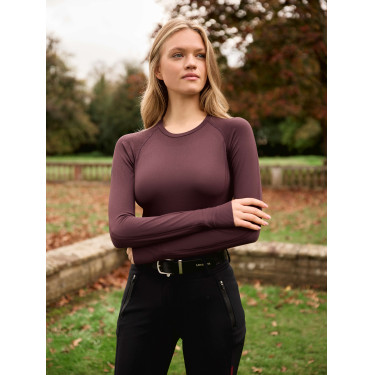 T-shirt manches longues LeMieux sans coutures Britney Damson Violet T-shirt manches longues LeMieux sans coutures Britney Damson Violet