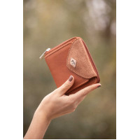 Porte Monnaie Pénélope Clémence Cognac Marron