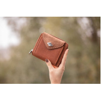 Porte Monnaie Pénélope Clémence Cognac Marron